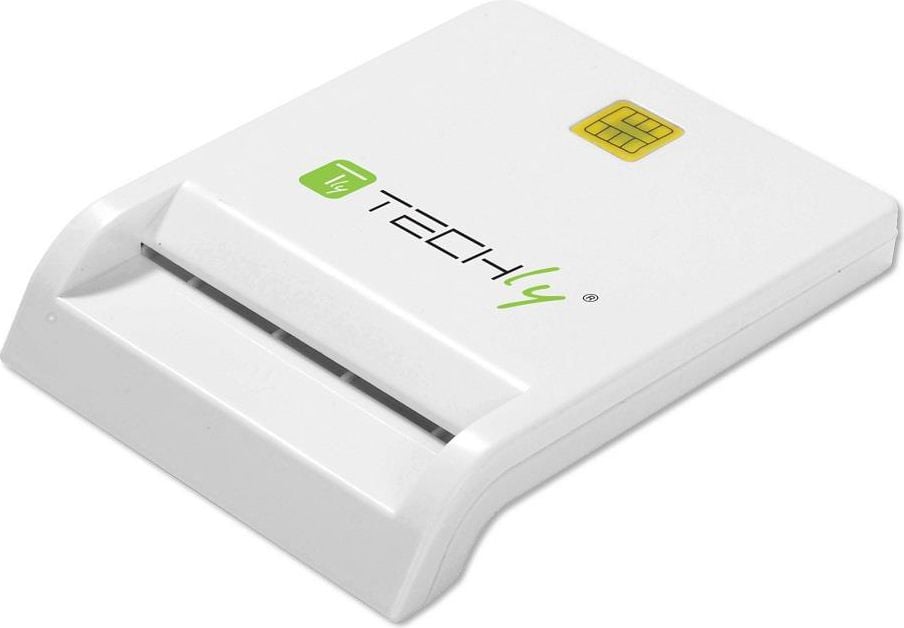 Accesorii de calculatore - Cititor inteligent de carduri , Techly , USB 2.0 , alb