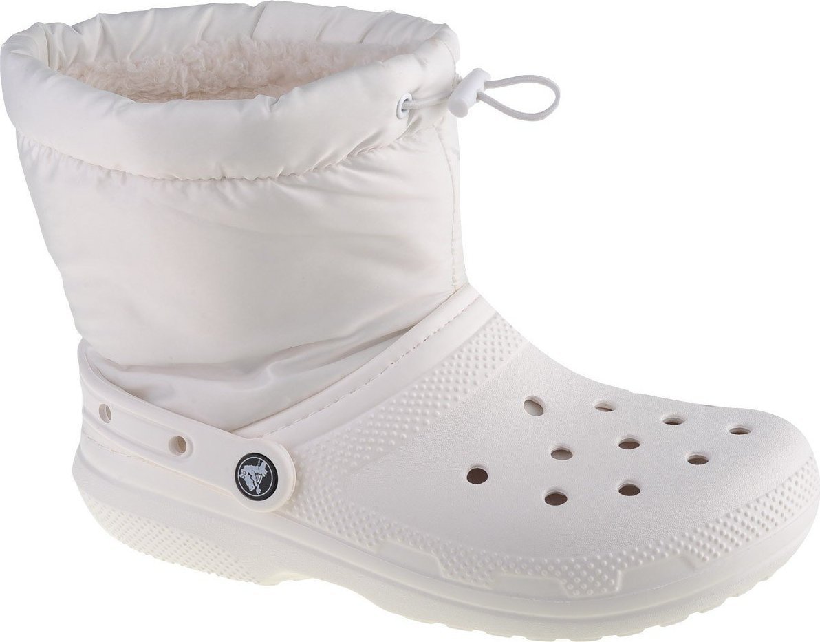 Cizme Crocs Crocs Classic Lined Neo Puff 206630-143 alb 37/38