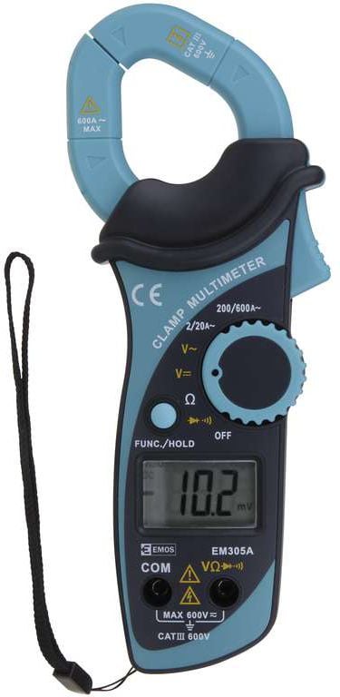 Clampetru digital cu autoscalare 6 functii 3.5 digit , EM305A, max. 600V 600A