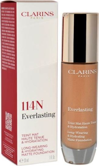 Fond de Ten Hidratant Clarins Everlasting Long Wearing 114N Cappuccino 30 ml