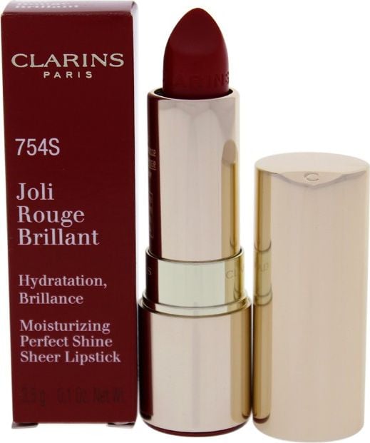 Clarins Clarins Joli Rouge Brilliant Pomadka 3,5g 754S Deep Red