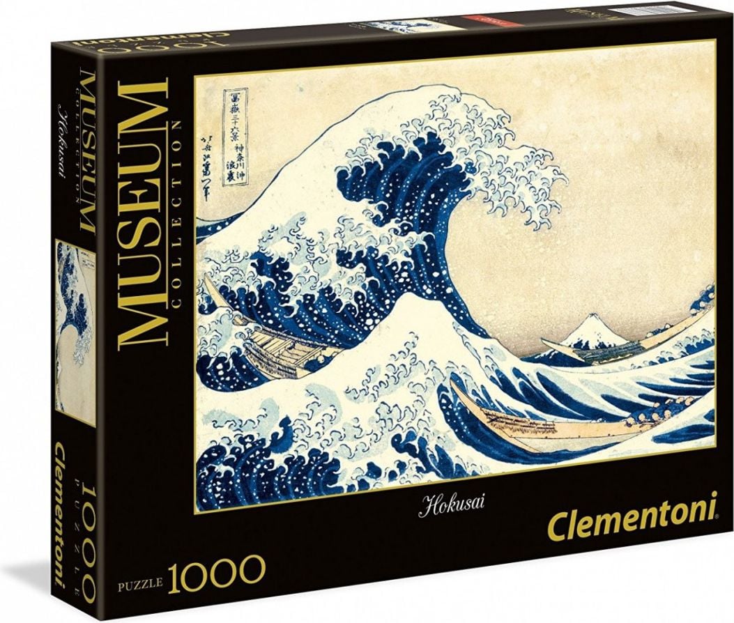 Clementoni 1000 EL. Hokusai, Val de lup din Kanagawa (39378)