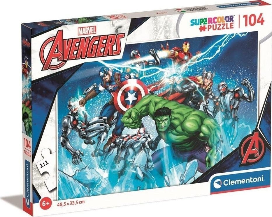 Clementoni CLE puzzle 104 SuperColor Marvel Avengers 25744