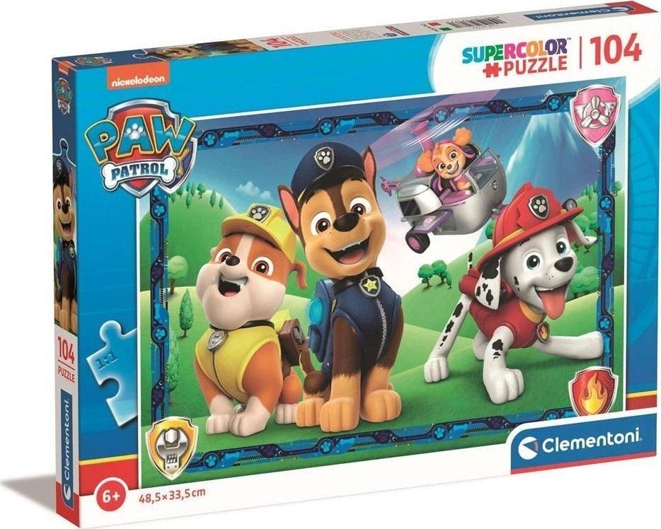 Clementoni CLE puzzle 104 SuperColor Paw Patrol 27177