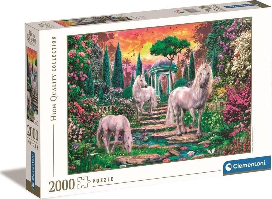 Clementoni CLE puzzle 2000 HQ Classical Garden Unicorns 32575