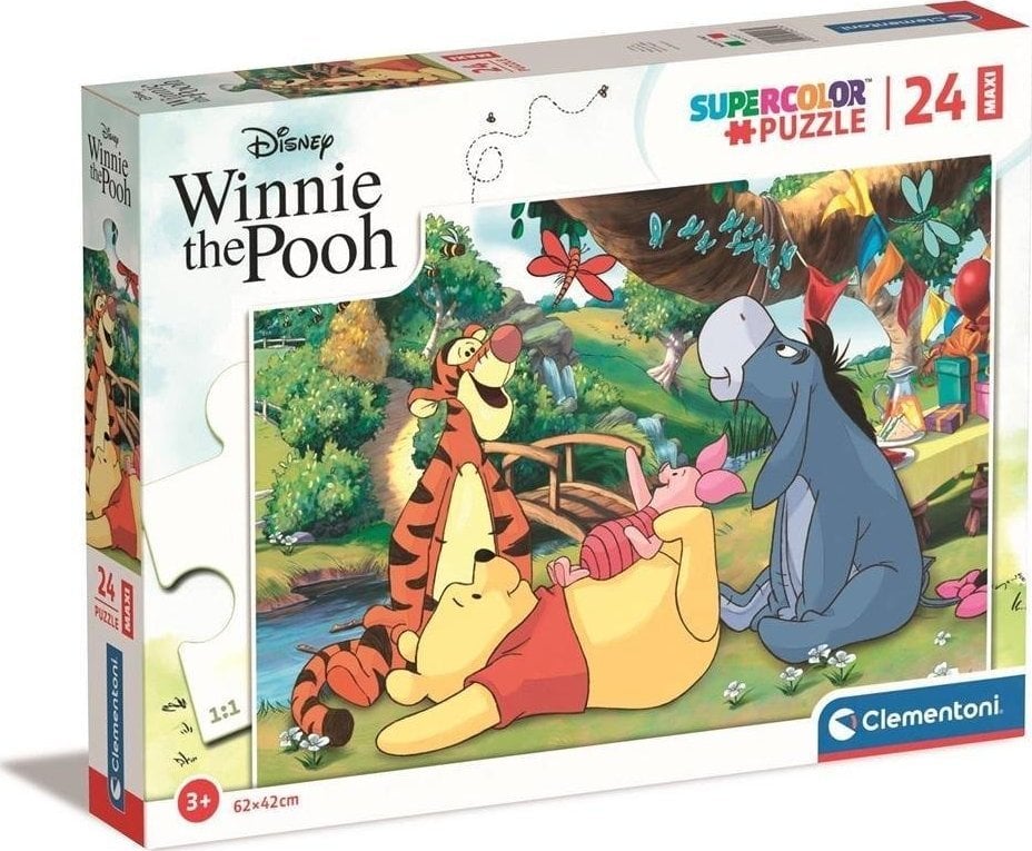 Clementoni CLE puzzle 24 maxi SuperColor Winnie the Pooh 24247
