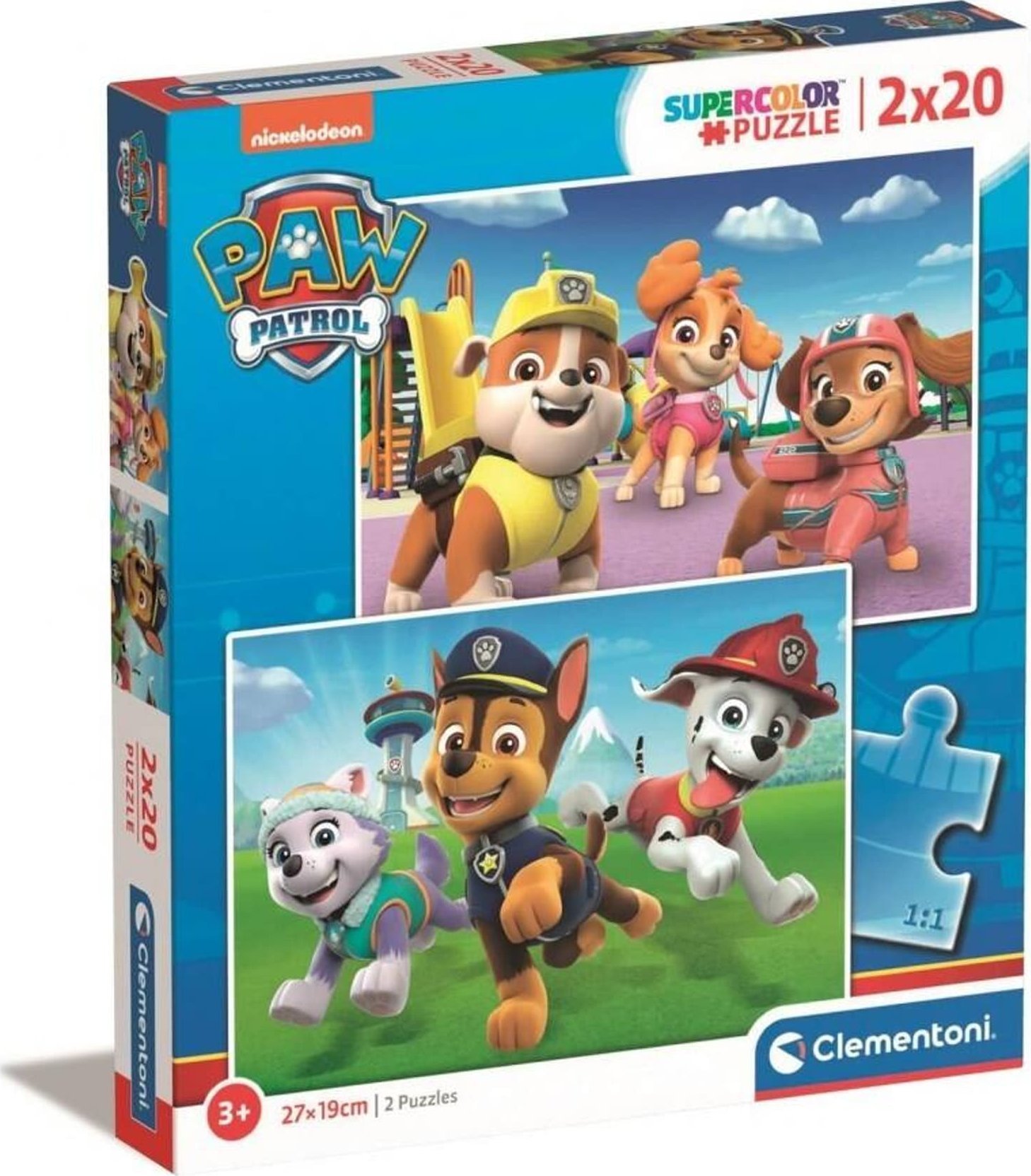 Clementoni CLE puzzle 2x20 SuperColor Paw Patrol 24800