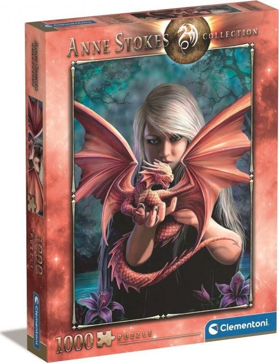 Puzzle Clementoni - Anne Stokes, Dragonkin, 1000 piese