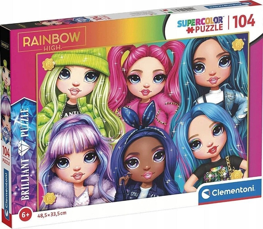 Clementoni Clementoni Puzzle 104el Brilliant Rainbow High 20343