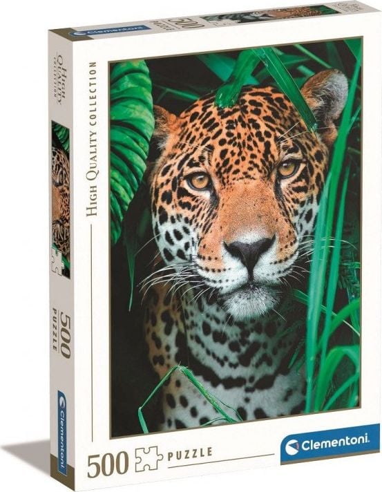 Puzzle Clementoni, 35127 Jaguar in jungla, 500 piese