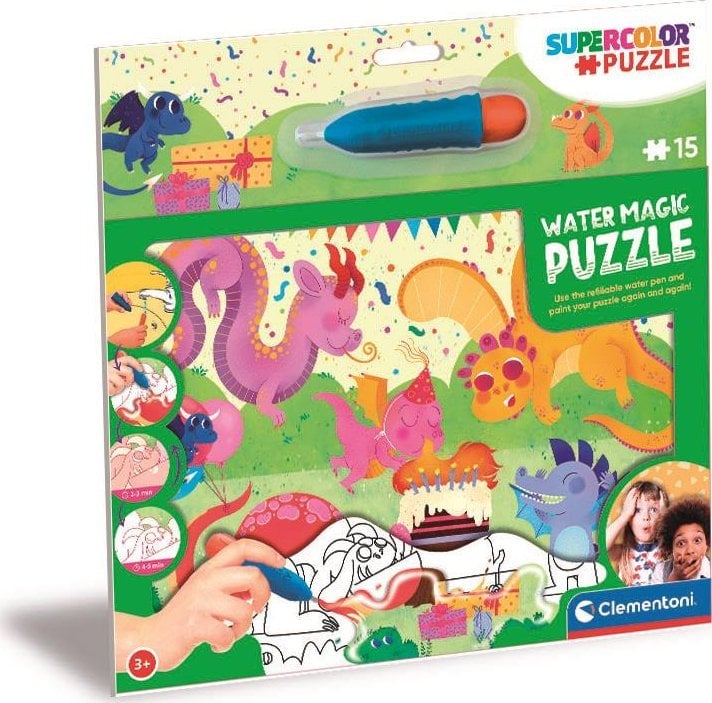 22245 Puzzle cu apă Clementoni 15 piese Dragoni bărbați