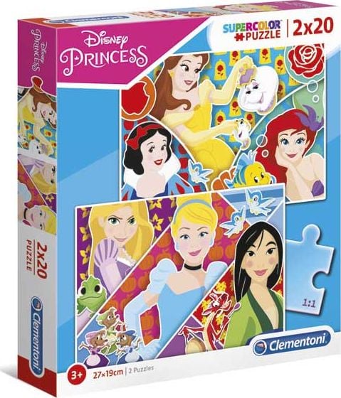 Puzzle Clementoni - Disney Princess, 2x20 piese