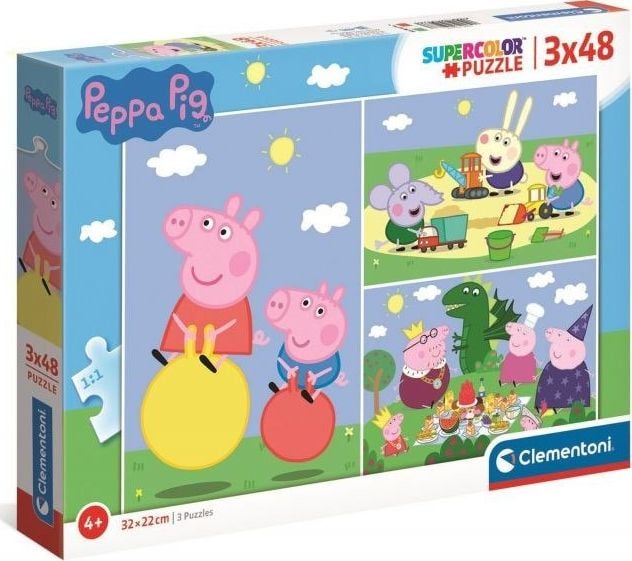 Puzzle Clementoni 3x48el Peppa Pig 25263