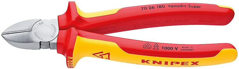 Cleste cu tais lateral 180 mm VDE Knipex