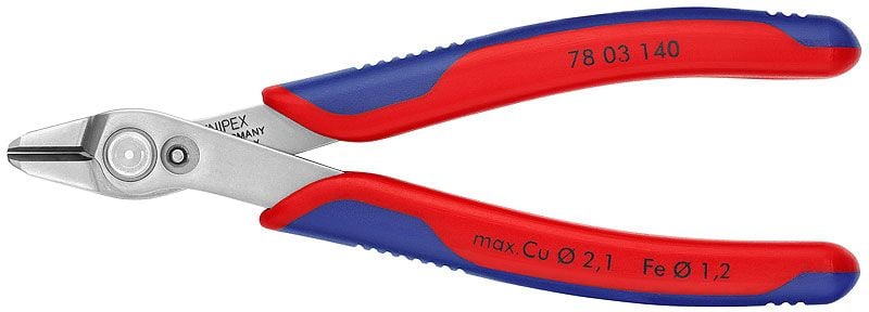Cleste sfic electronica, inox, KNIPEX Super Knips XL, 140 mm