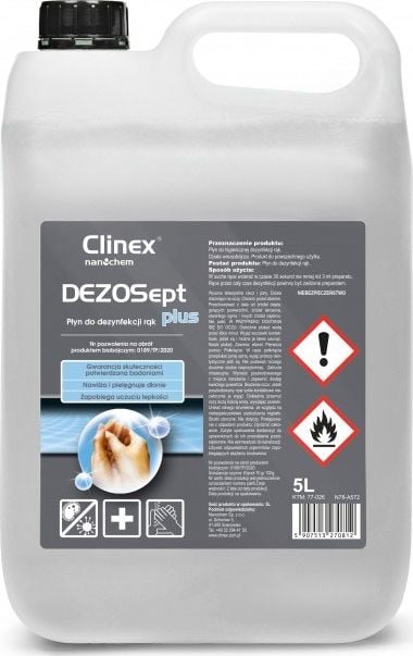 Clinex Professional dezinfectant de maini Dezosept Plus 5L, viral, bactericid