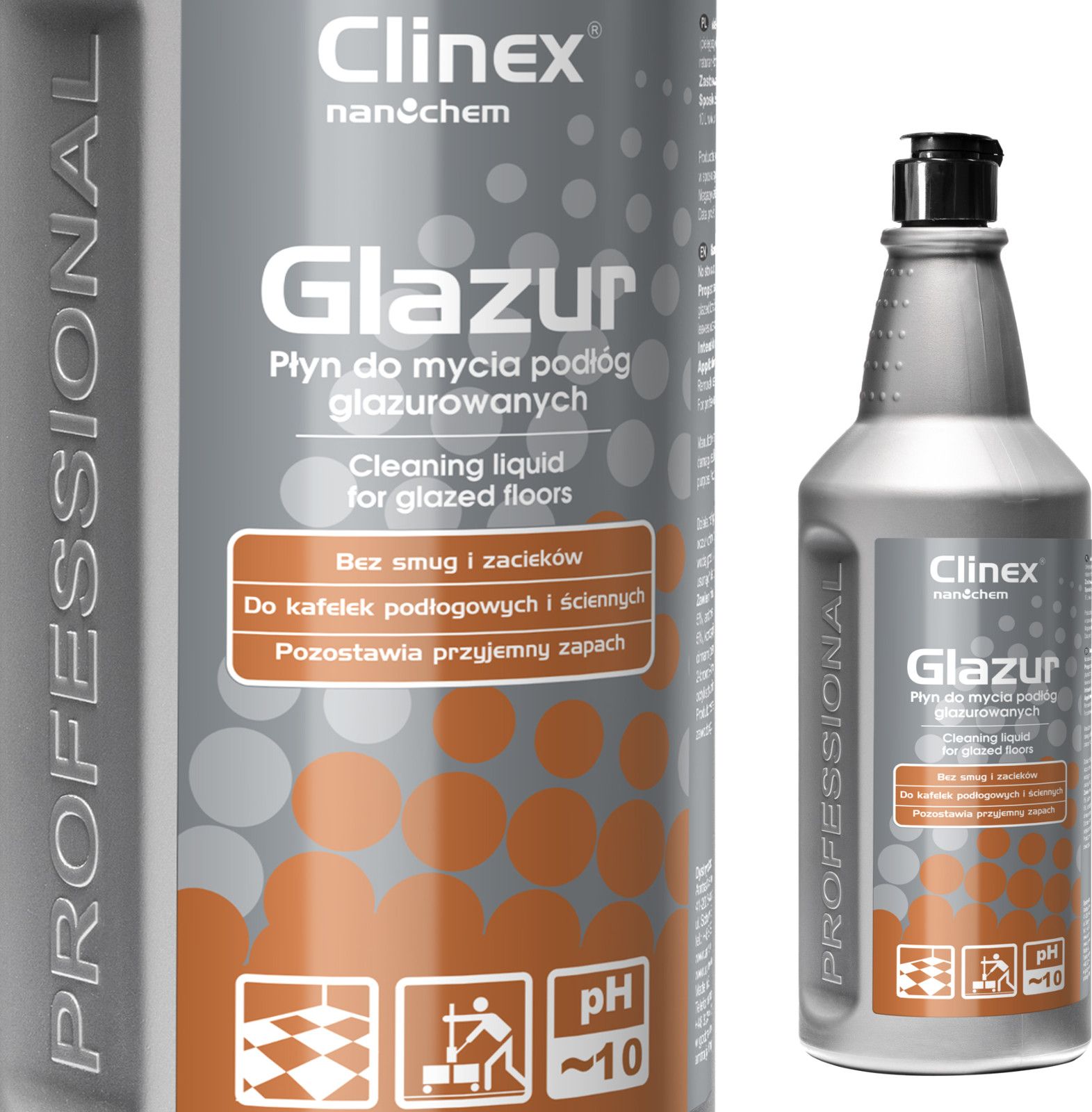 Clinex Lichid pentru curățarea pardoselilor din gresie cu glazură din piatră CLINEX Glazur 1L Lichid pentru curățarea pardoselilor din gresie cu glazură din piatră CLINEX Glazur 1L