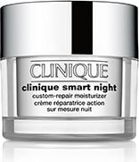 Clinique Clinique Smart Night Custom-Repair Moisturizer 50ml este o crema hidratanta care se personalizeaza pentru a corespunde nevoilor pielii tale. Aceasta previne si trateaza semnele de imbatranire, lasand pielea mai neteda si mai luminoasa. Cu o