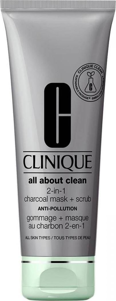 Clinique CLINIQUE_All About Clean 2-in-1 Mask cu carbune + Scrub Masca de curatare pentru fata 100 ml