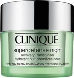 Clinique Superdefense Night Recovery Moisturizer 1/2 Very Dry To Dry Cremă de noapte regenerantă combinată 50 ml