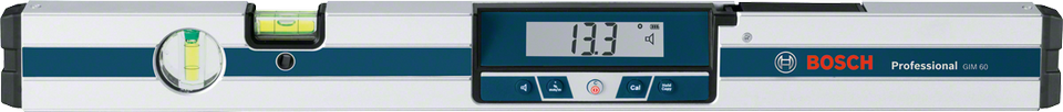 Clinometru digital Bosch Professional GIM 60, 60 cm lungime, 0-360&deg; domeniu masurare, ± 0.05&deg; precizie, 1/4` prindere stativ