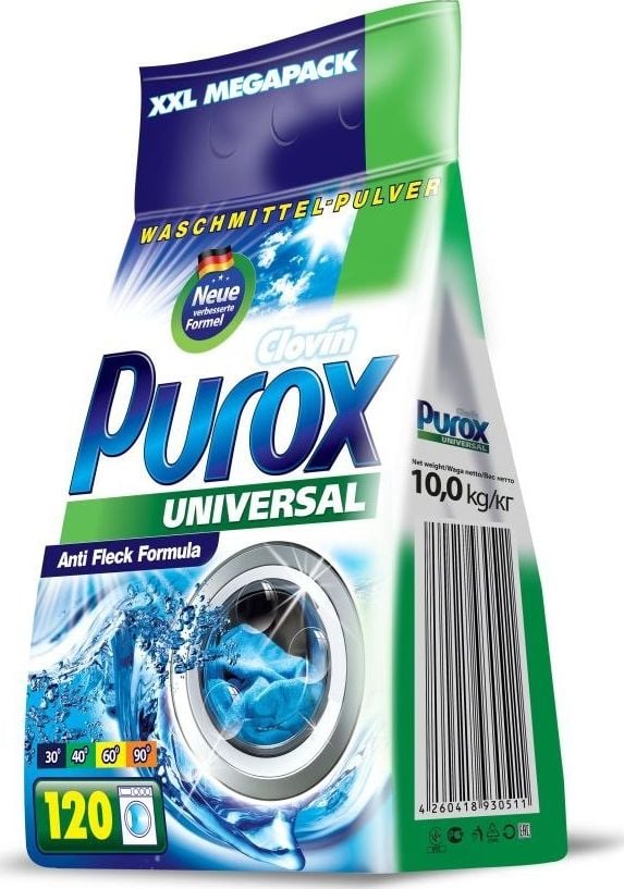 Detergenti speciali rufe - Purox de spălat pulbere 10 kg universal
