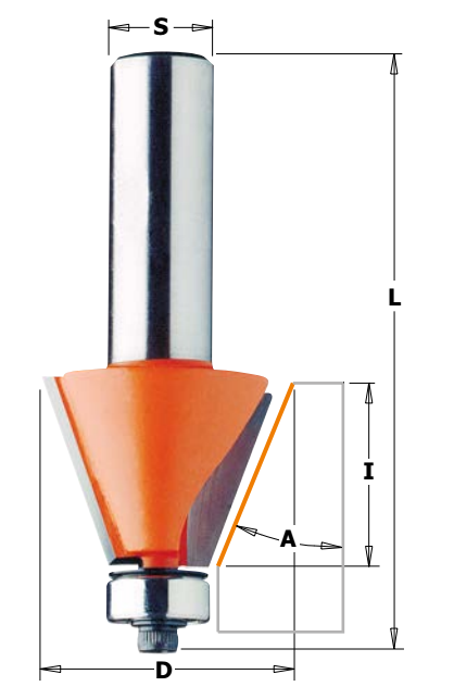 tăietor Bevel rulment 8 x 31,7mm (936.280.11)