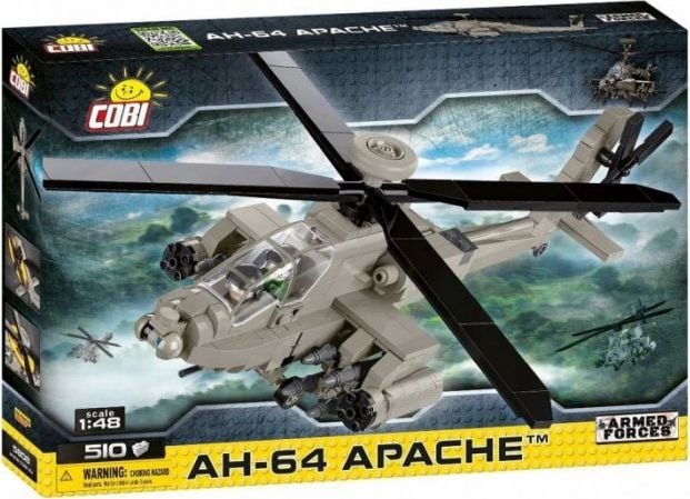 Set de constructie Cobi, Armed Forced, Elicopter AH-64 APACHE, 510piese