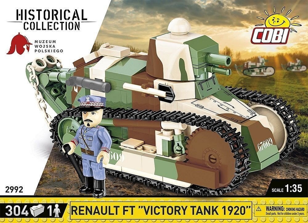 Cobi COBI 2992 Colectia Istorica Marele Razboi Tanc francez Renault FT `Victory Tank 1920`