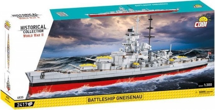 Set de Construit Battleship Gneisenau, 2417 piese