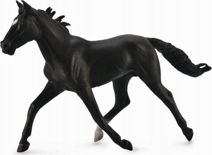 Colectați o figurină STANDARDBRED PACER STALLIN HORSE - NEGRU