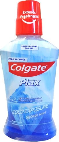 Apa de gură cu expunere la rece Colgate Cool Mint 500ml,Cu fluor,Protectie, curatatoare, revigoranta, fortificatoare