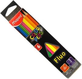 Colorpeps creioane triunghiulare fluo culori 6