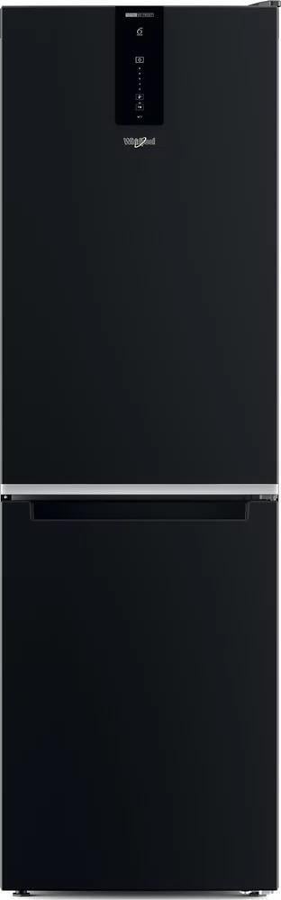 Combina frigorifica Whirlpool W7X82OK, 335 l, Clasa E, Total No Frost, Tehnologia 6TH Sense, Alarma usa, Iluminare LED, H 191.2 cm, Negru
