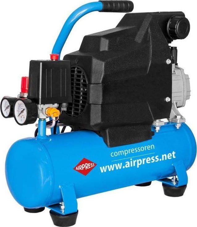 Compresor H 185-6, 8 bar, 1,5 CP / 1,1 kW, 75 l / min, 6 l, Airpress, AP-36546