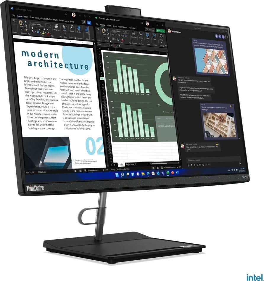 Computer Lenovo Computer AiO ThinkCentre neo 30a 12B000B3PB W11Pro i5-1240P/8GB/512GB/INT/DVD/23.8 FHD/1YRPremier Suport + 3YRS OS