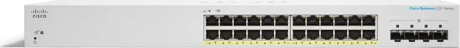 Comutator Cisco CBS220-24FP-4X-EU