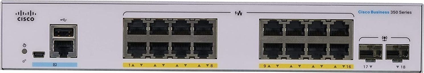 Comutator Cisco CBS350-16FP-2G-EU