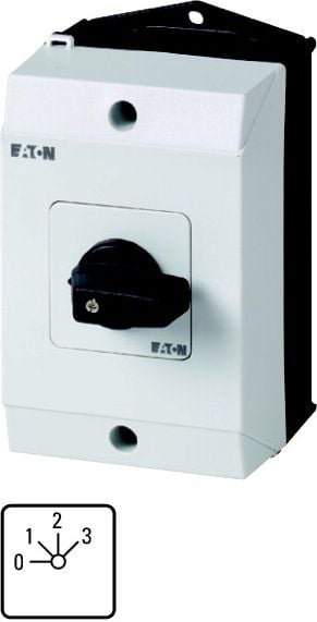 Comutator Eaton Cam 0-1-2-3 1P 20A în carcasă T0-2-8241/I1 (207107)