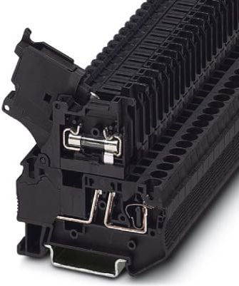 Conector de primăvară cu siguranță de 5 x 20mm 2 fire 0,08-6mm2 negru ST 4-HESI (5x20) (3036369)
