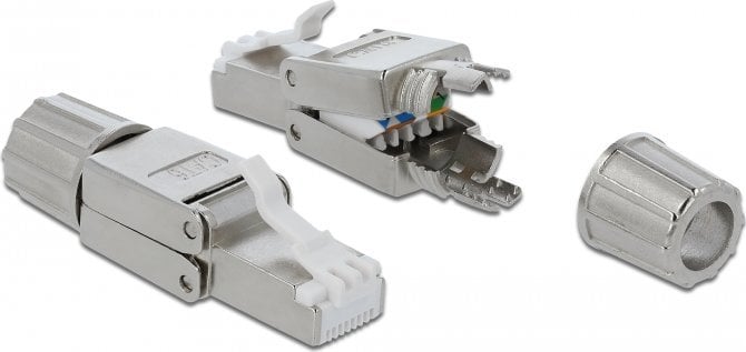 Conector de retea RJ45 cat.6 STP toolfree, Delock 86476