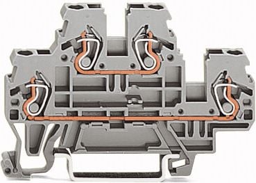 Conector dublă Wago 2,5 mm gri (870-503)