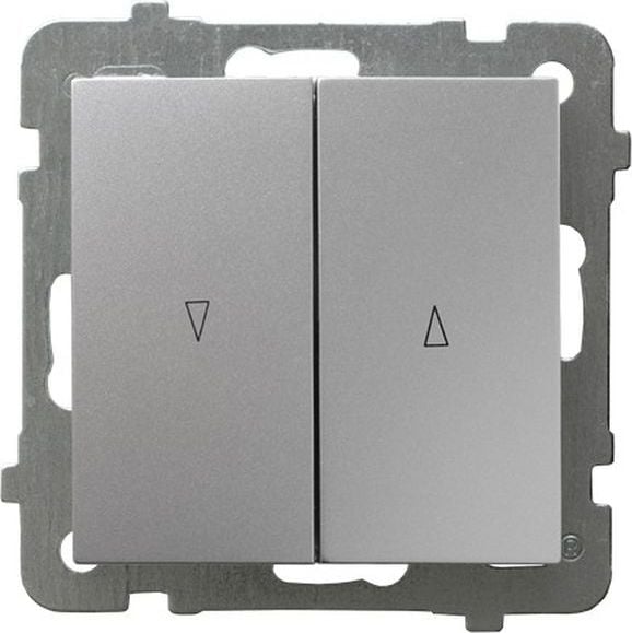 Conector obturator Ospel AS / cu blocaj mecanic / argintiu LP-7GB/m/18