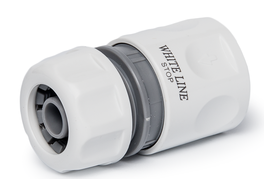 Conector rapid pentru furtun de grădină Bradas Stop White 1/2` (WL-2140)