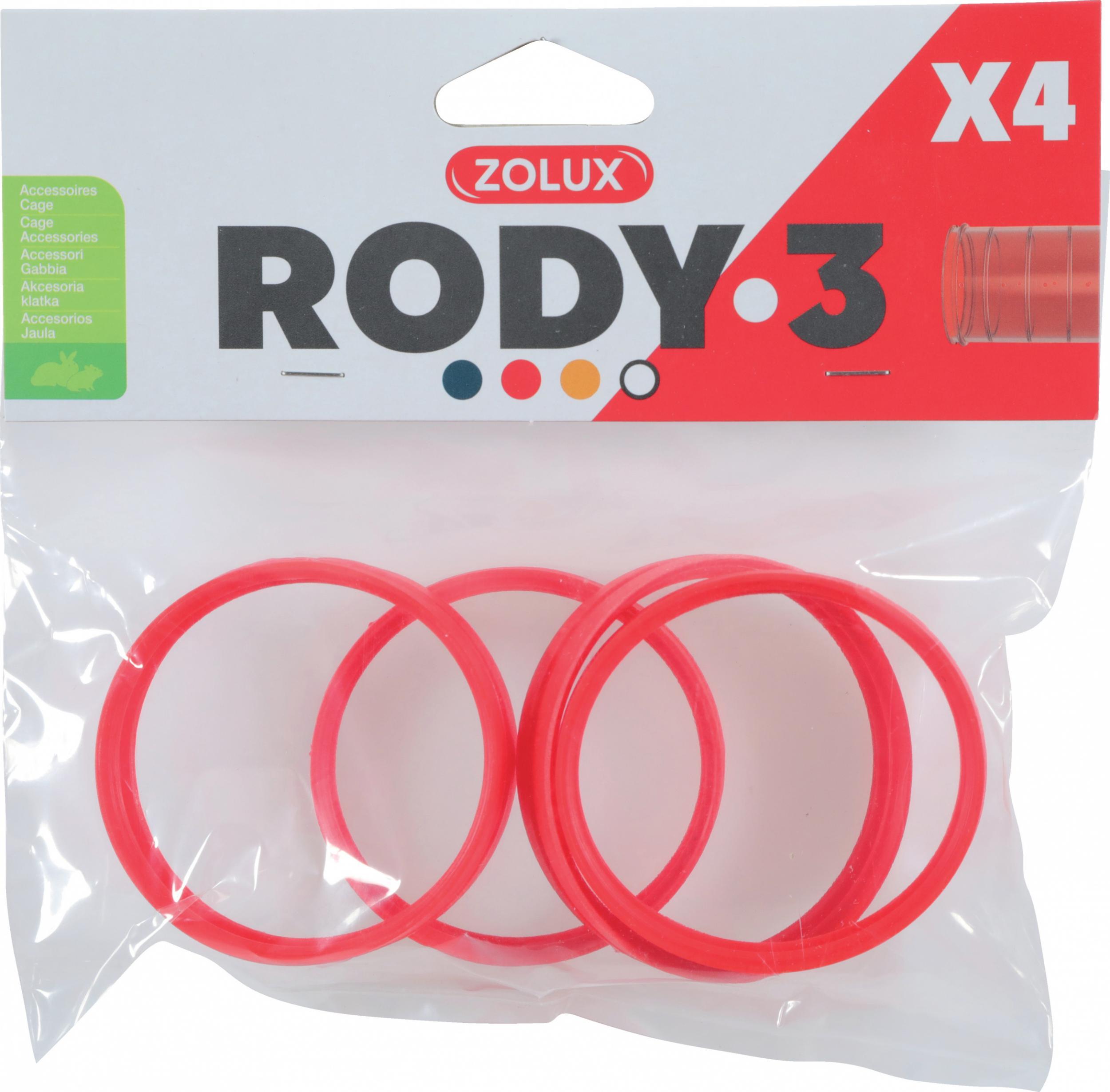 Conector Zolux Rody3 4 buc roșu