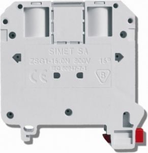 Conectorul de șină 2 fire ZSG1-16.0Ns 16mm2 gri (11621312)