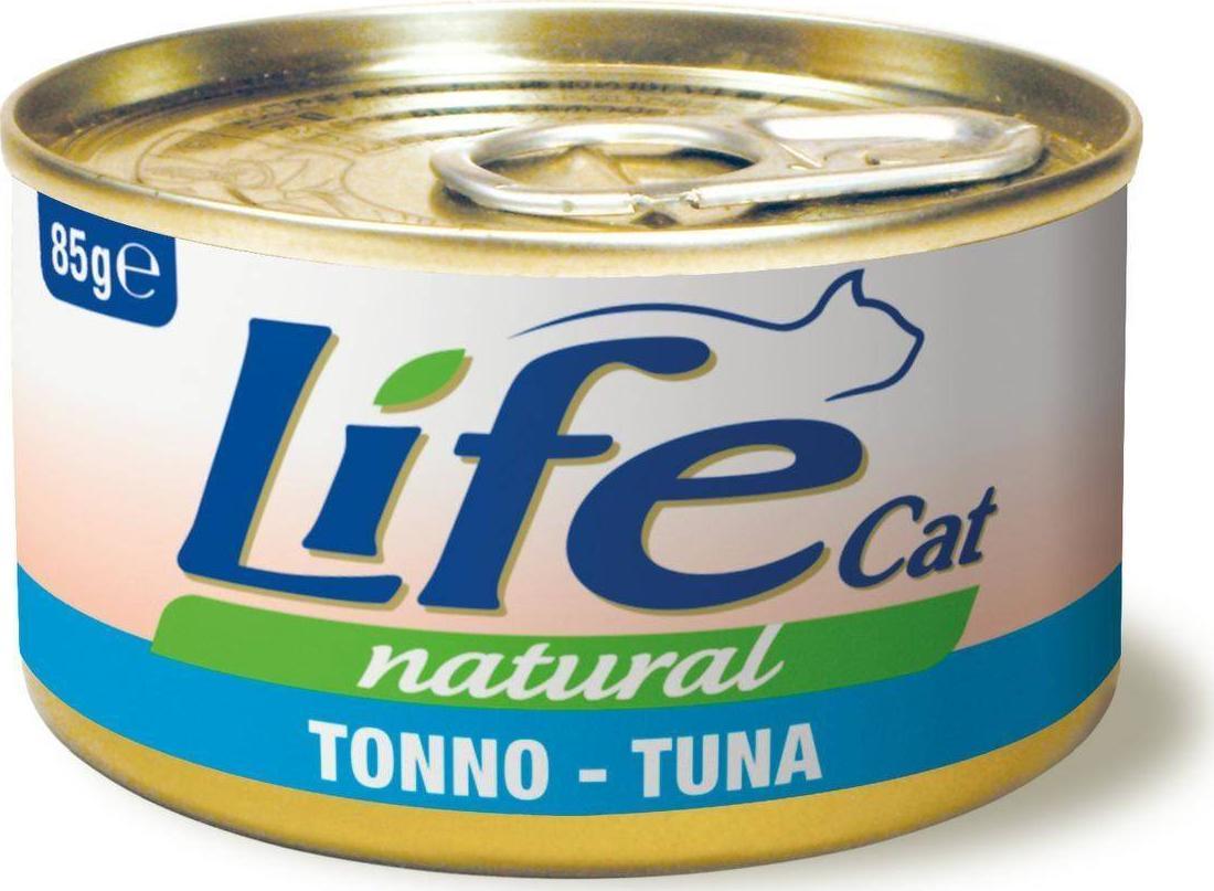 Conserva cu hrana umeda pentru pisici Life Cat, ton, 85 g