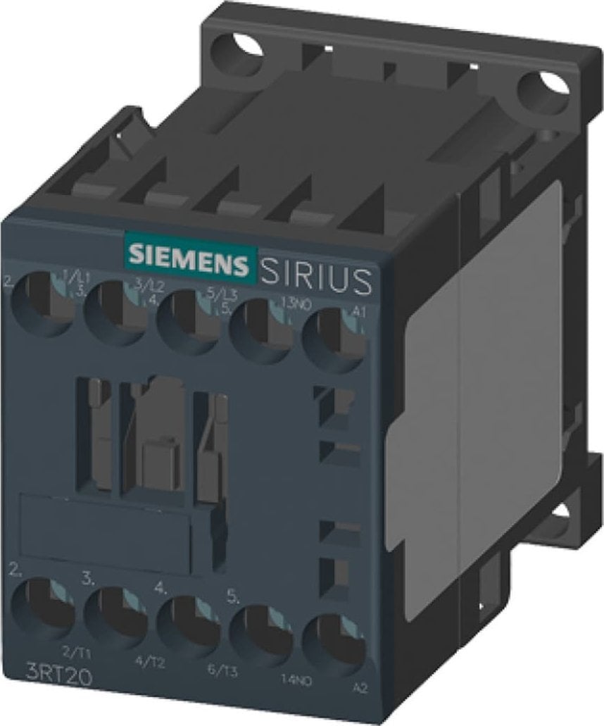 Contactor de putere Siemens 12A 3P 24V AC 0N 1R S00 3RT2017-1AB02