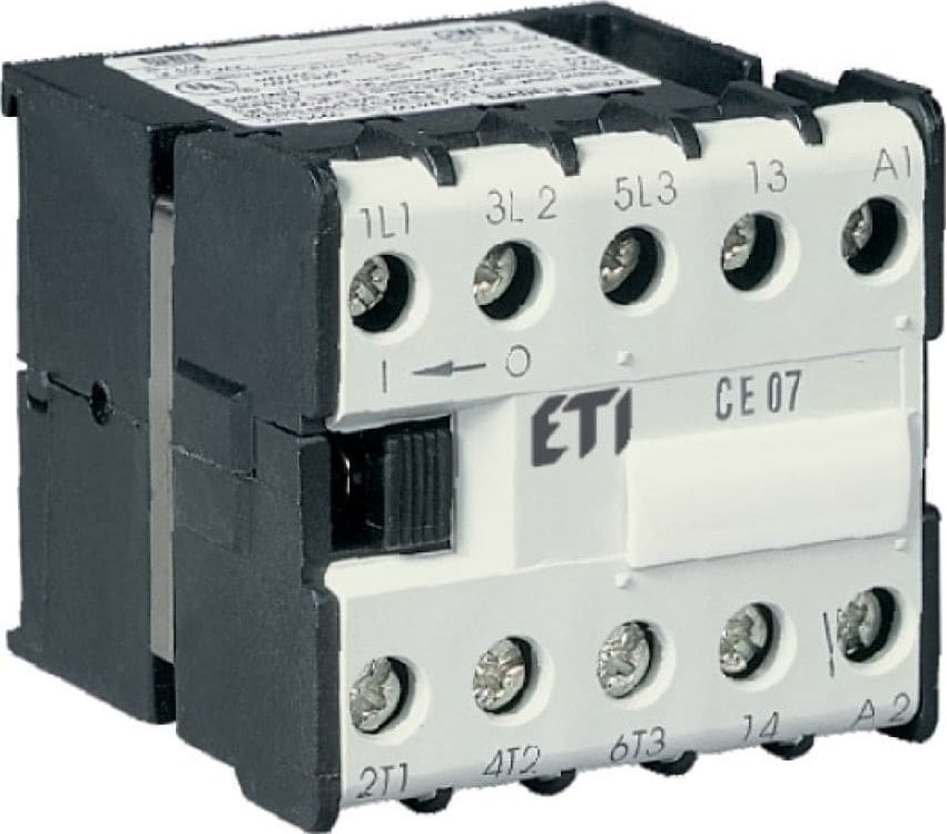 Contactor miniatural Eti-Polam 16A 3P 24V AC 1NO 0R CE07.10-24V-50/60Hz 004641020