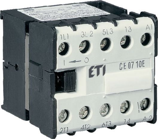 Contactor miniatural Eti-Polam 6A 3P 230V AC 0Z 1R CE07.01-230V-50/60Hz (004641013)
